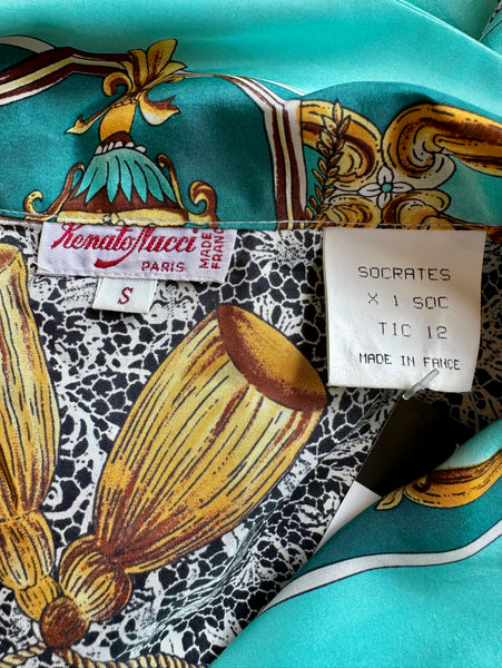 RENATO NICCI Vintage Parisian Silk Shirt • Small