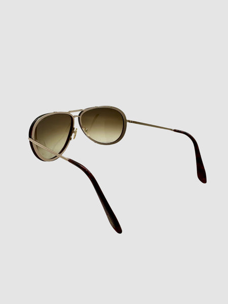 Tom Ford Aviator Sunglasses with Case