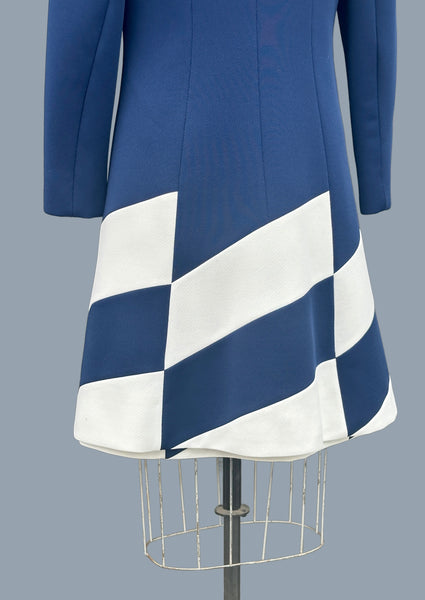 LILLI ANN KNIT 60s Mod Dress and Coat Set • Medium