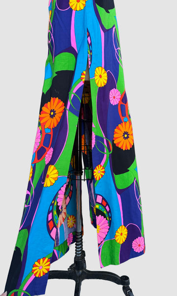 FLOWER POWER Vintage 70s Dress • Medium