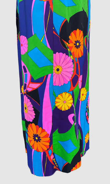 FLOWER POWER Vintage 70s Dress • Medium