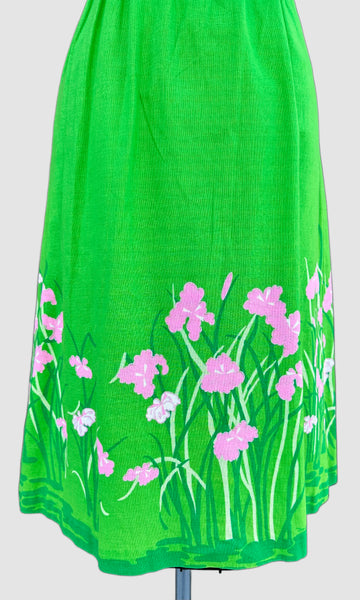 VINTAGE MALIA 70s Floral Dress • Small