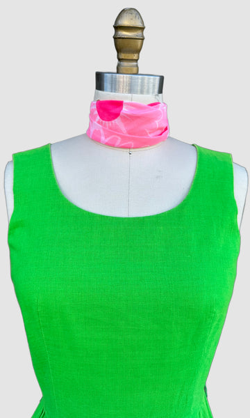 VINTAGE MALIA 70s Floral Dress • Small