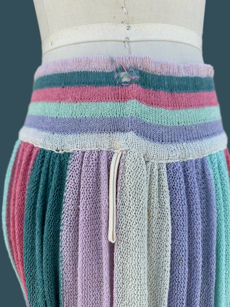 MISSONI I. MAGNIN 80s Vintage Maxi Knit Skirt • Sm./Med.