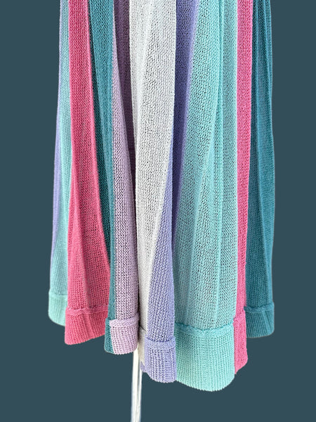 MISSONI I. MAGNIN 80s Vintage Maxi Knit Skirt • Sm./Med.