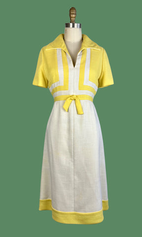 SHANNON RODGERS for Jerry Silverman 60s Colorblock Day Dress • Medium