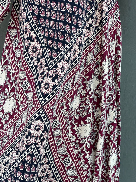 GYPSY ROMANCE 70s Pakistani Angel Wing Dress • Medium