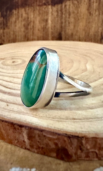 SCOTT SKEETS Sterling Silver & Turquoise Ring • Size 9 1/2