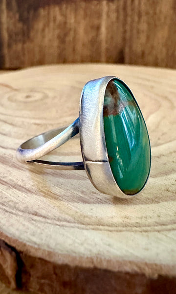 SCOTT SKEETS Sterling Silver & Turquoise Ring • Size 9 1/2