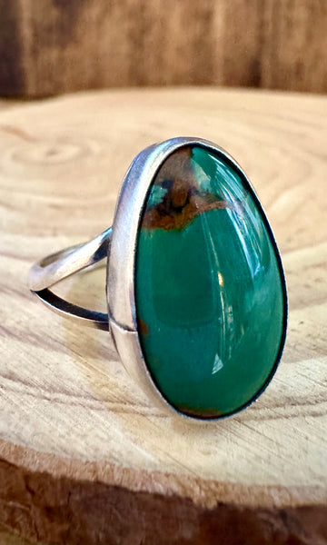 SCOTT SKEETS Sterling Silver & Turquoise Ring • Size 9 1/2