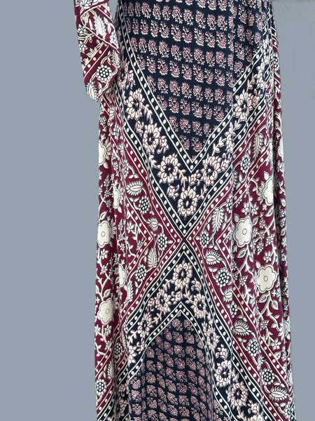 GYPSY ROMANCE 70s Pakistani Angel Wing Dress • Medium