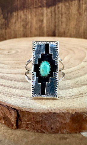 SHADOWBOXING Sterling Silver & Turquoise Ring • Multiple Sizes