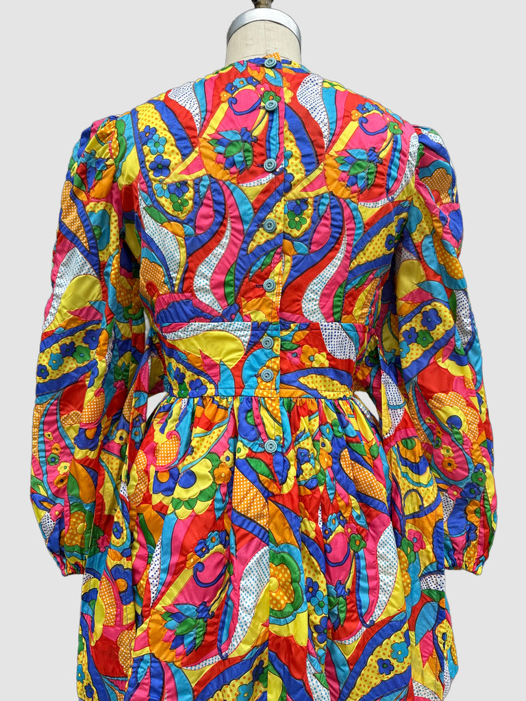 1960s mini dresses FLOWER GARDEN Vintage 1960s Mini Dress • Medium – Love Street Vintage