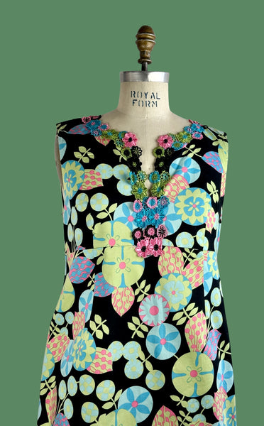 ANNA SUI 90s Flower Power Dress • Medium