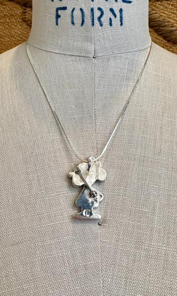 HOLD FOR YURIKO-ZUNI TOONS Minnie Mouse Inlay Necklace & Brooch