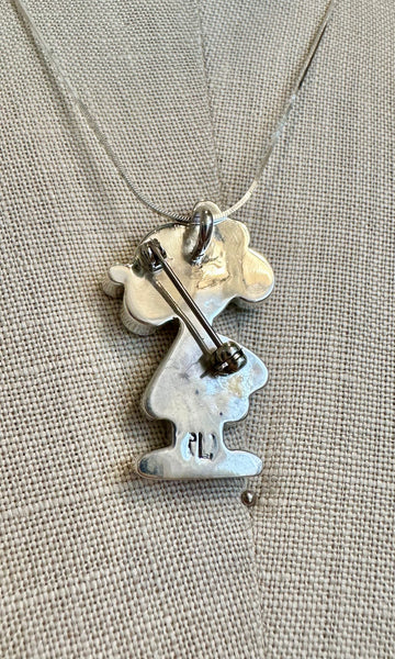 HOLD FOR YURIKO-ZUNI TOONS Minnie Mouse Inlay Necklace & Brooch