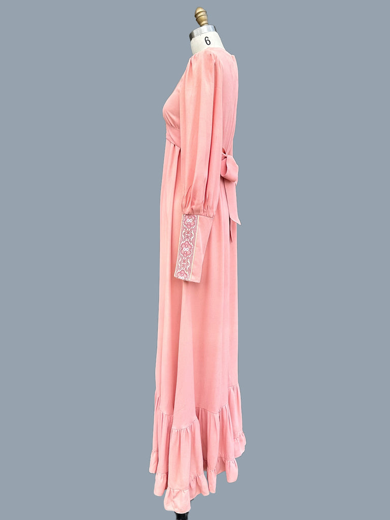 GUNNE SAX Black Label Vintage Mauve Pink 70s Dress Size Medium Love Street Vintage GUNNE SAX Black Label Vintage Mauve Pink 70s Dress Size Medium Love Street Vintage