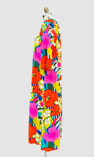 RHAPSODY BY GLAZIER Vintage 60s Maxi Dress • Med. to Lg.