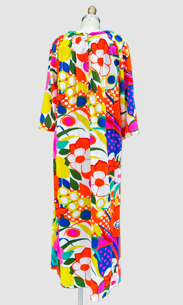 RHAPSODY BY GLAZIER Vintage 60s Maxi Dress • Med. to Lg.