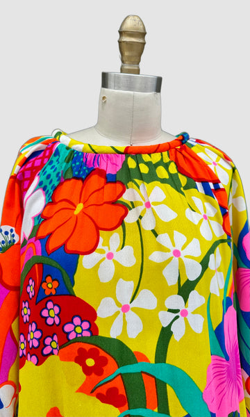 RHAPSODY BY GLAZIER Vintage 60s Maxi Dress • Med. to Lg.