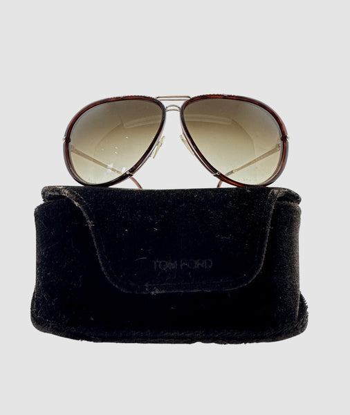 Tom Ford Aviator Sunglasses with Case