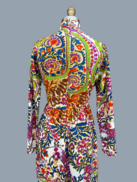 DON LUIS I.Magnin Vintage 70s Maxi Dress • X-Small