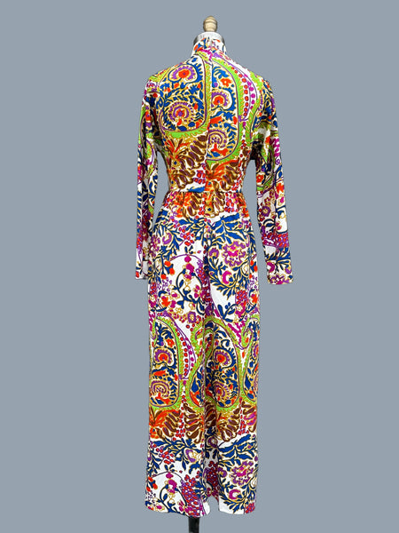 DON LUIS I.Magnin Vintage 70s Maxi Dress • X-Small