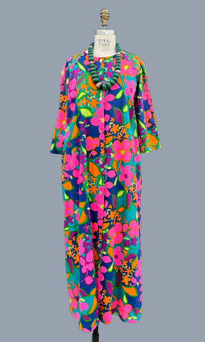 RHAPSODY BY GLAZIER Vintage 60s Coverup • Med. to Lg.