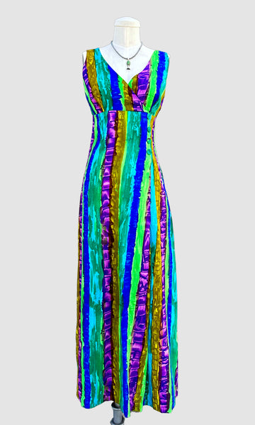 ISLAND CASUALS Vintage 60s Tiki Dress • Size Small