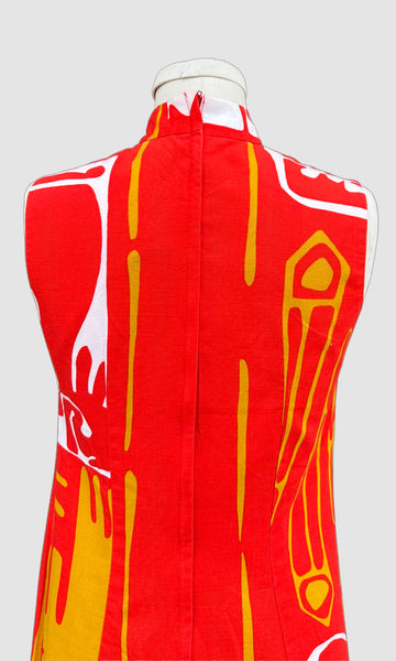 HOLO HOLO Vintage 60s/70s Tiki Dress • Small