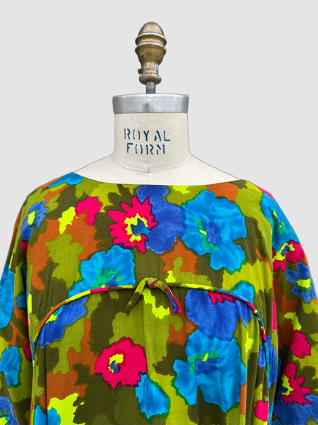 RICHARD DOUGLAS HONOLULU Vintage 60s/70s Mumu Dress • Large