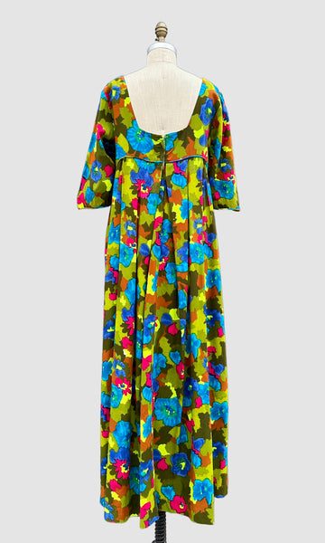 RICHARD DOUGLAS HONOLULU Vintage 60s/70s Mumu Dress • Large