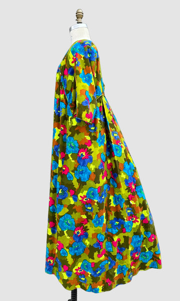 RICHARD DOUGLAS HONOLULU Vintage 60s/70s Mumu Dress • Large