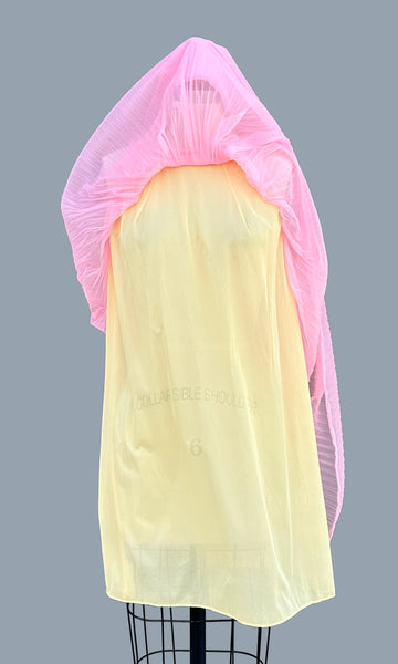 FORMFIT ROGERS Pink Baby Doll 60s/70s 2 Piece Night Gown • Small