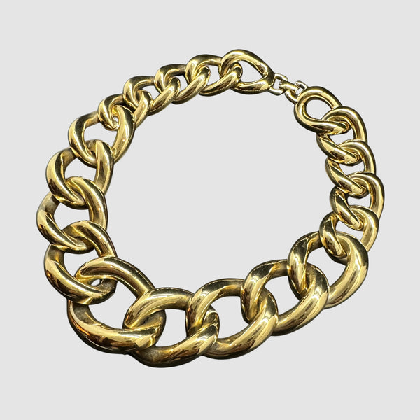 GIVENCHY 80s 90s Vintage Chunky Gold Chain Choker