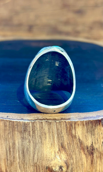 RAYMOND BOBELU ZUNI Multi-Stone Inlay Men's Ring • Sz. 12.5
