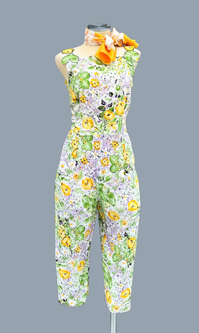 TINA LESER Vintage 50s Jumpsuit • Medium