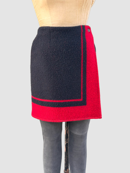 RALPH LAUREN COUNTRY 80s Southwestern Blanket Style Skirt • Small