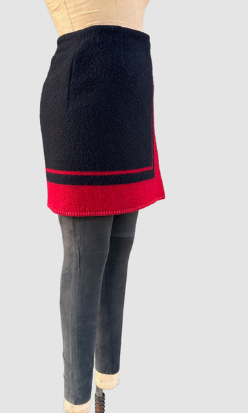 RALPH LAUREN COUNTRY 80s Southwestern Blanket Style Skirt • Small