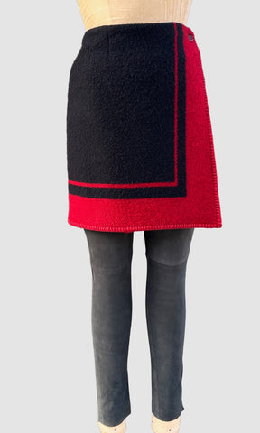 RALPH LAUREN COUNTRY 80s Southwestern Blanket Style Skirt • Small