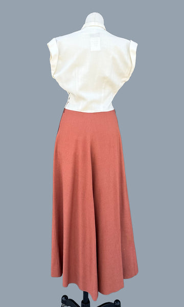 DARYL REG. 2 PIECE Vintage 50s Dress Set • Small