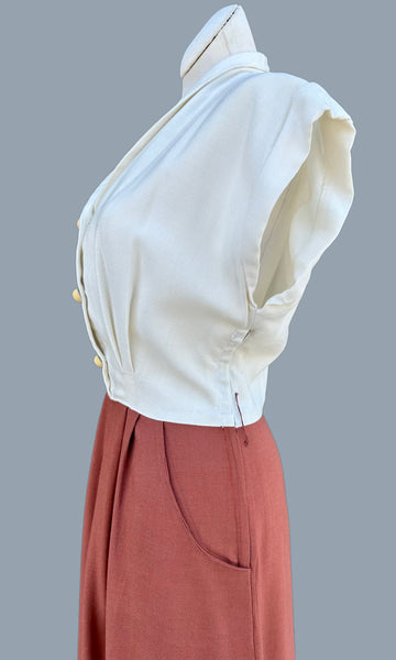 DARYL REG. 2 PIECE Vintage 50s Dress Set • Small