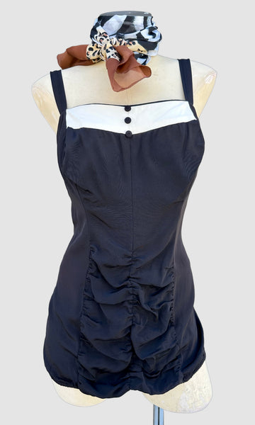 VINTAGE SEARS 50s/60s One Piece Bathing Suit • Med. to Lg.