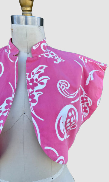 KAMEHAMEHA Vintage 80s Hawaiian Crop Top • Medium