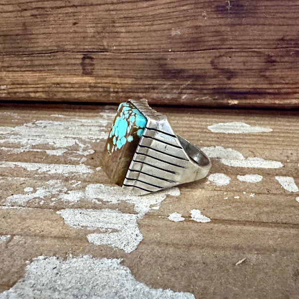 RAY JACK Navajo Kingman Turquoise Ring Mens • Variety of Sizes