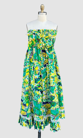 LILLY PULITZER Vintage 70s Strapless Dress • Large – Love Street Vintage LILLY PULITZER Vintage 70s Strapless Dress • Large – Love Street Vintage
