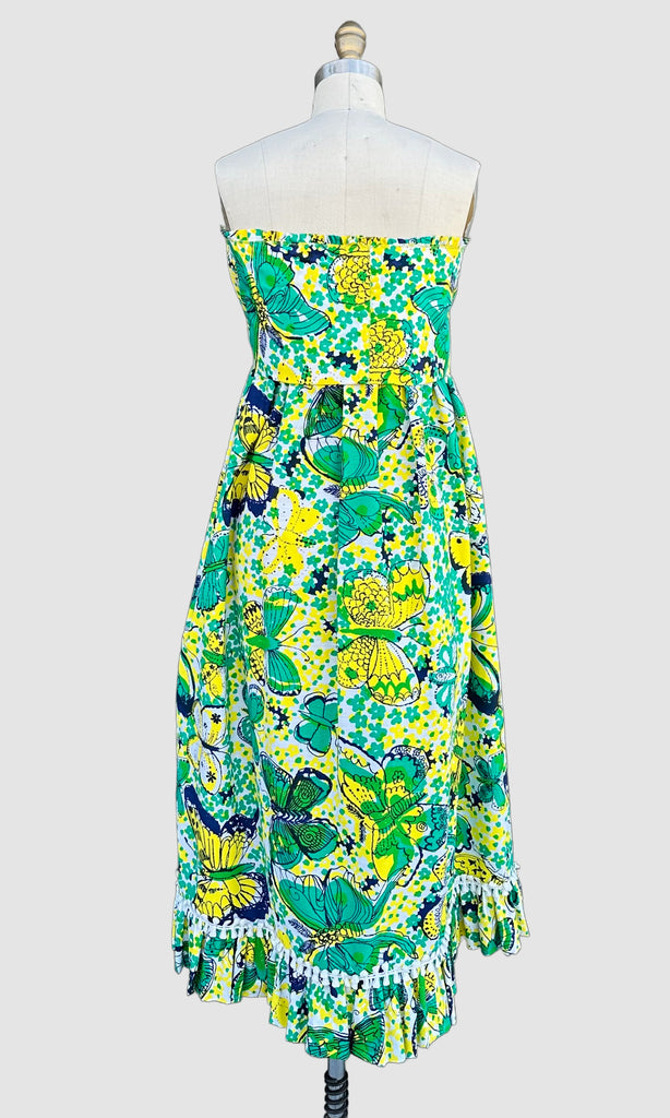 LILLY PULITZER Vintage 70s Strapless Dress • Large – Love Street Vintage LILLY PULITZER Vintage 70s Strapless Dress • Large – Love Street Vintage