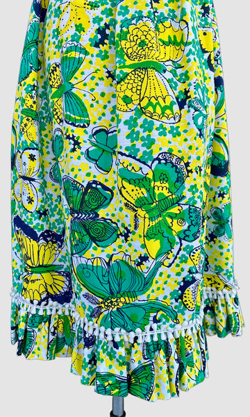 LILLY PULITZER Vintage 70s Strapless Dress • Large