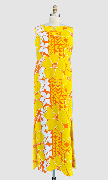 MCINERNY VINTAGE 60s Tiki Dress • Medium