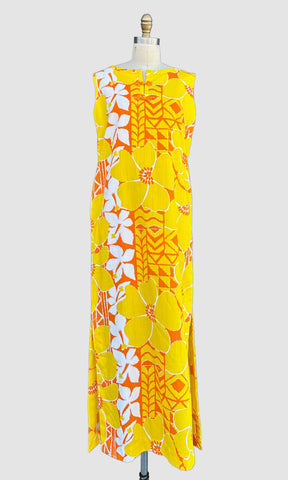 MCINERNY VINTAGE 60s Tiki Dress • Medium